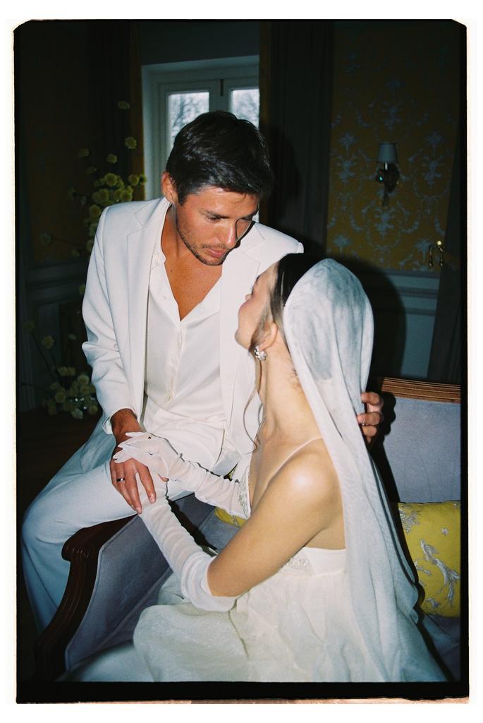 Фата из шёлковой сетки короткая