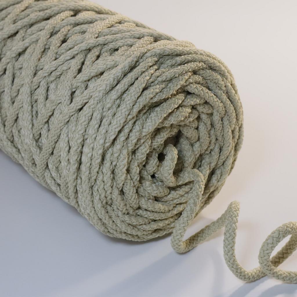 Полиэфирный шнур для вязания 5 мм Лён