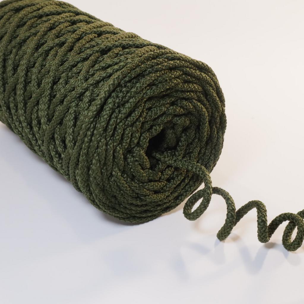 Полиэфирный шнур для вязания 5 мм Оливковый