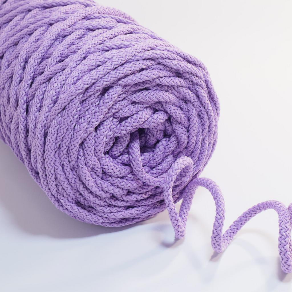 Полиэфирный шнур для вязания 5 мм Сиреневый