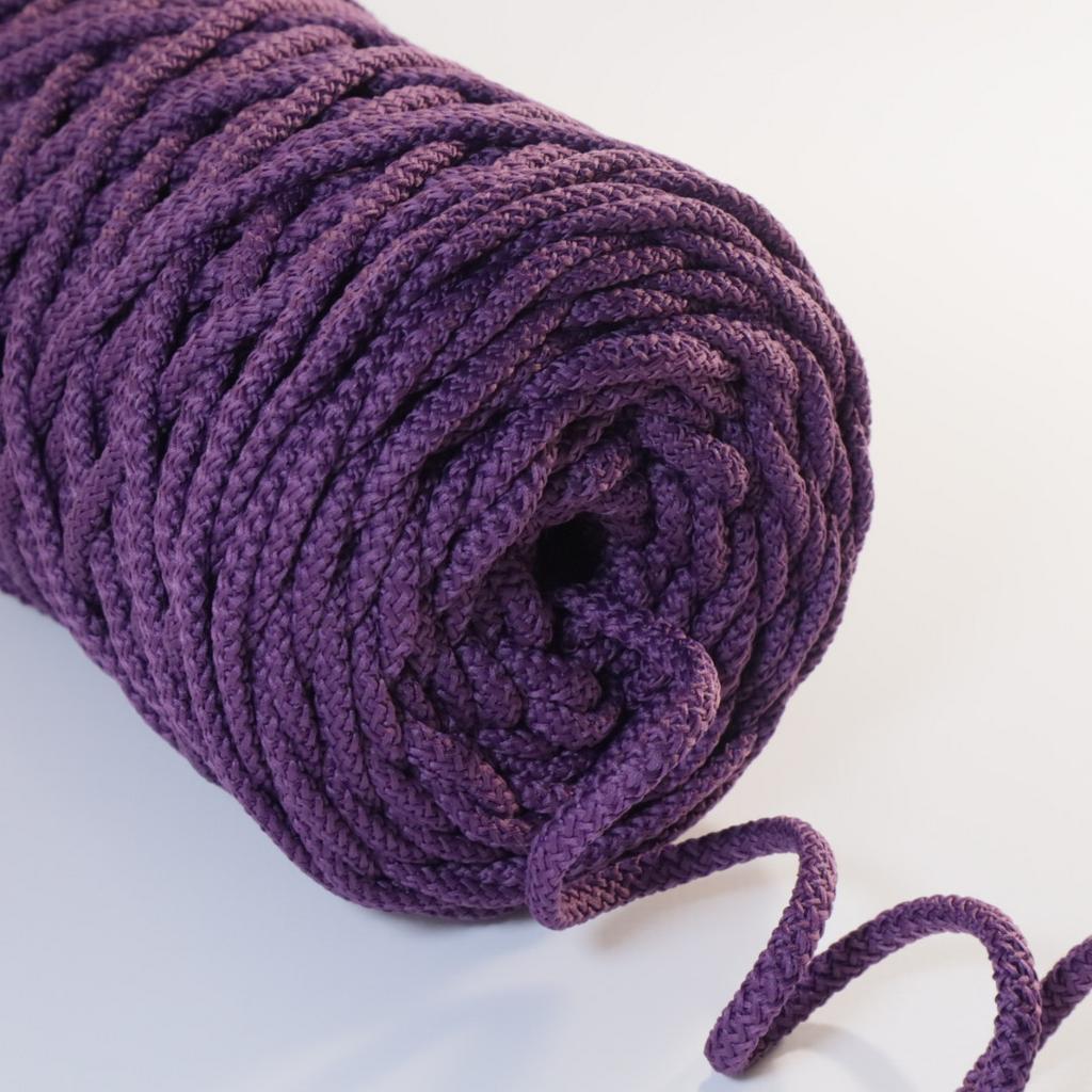 Полиэфирный шнур для вязания 5 мм Фиалка