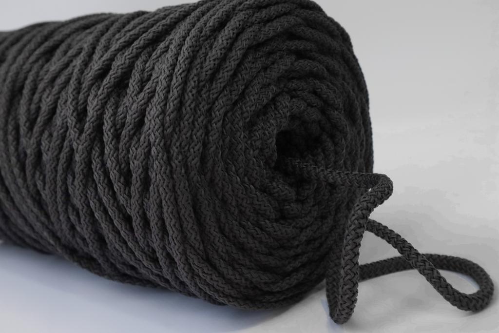 Полиэфирный шнур для вязания 5 мм Графит