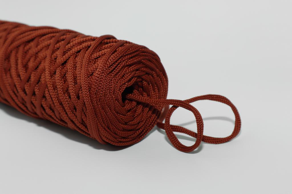 Полиэфирный шнур 3 мм Терракот (обычный, лайт)