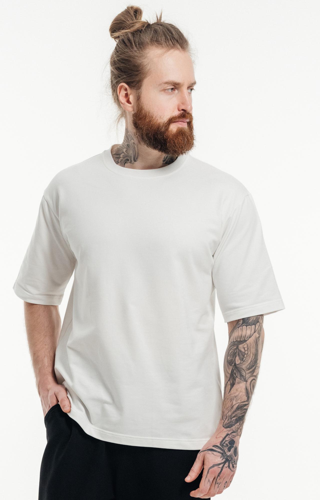 Футболка Мужская молочная