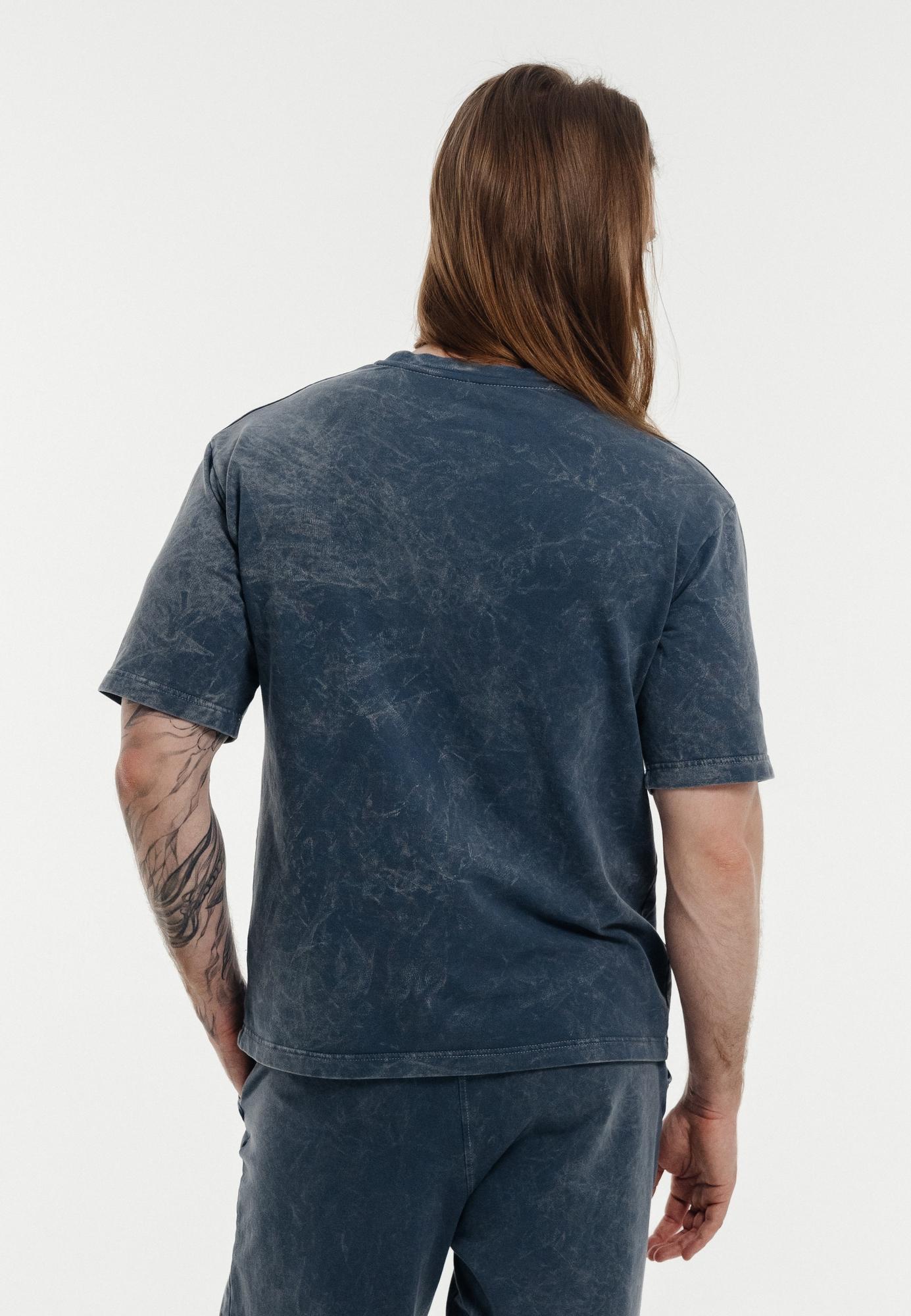 Футболка Мужская вареная синяя