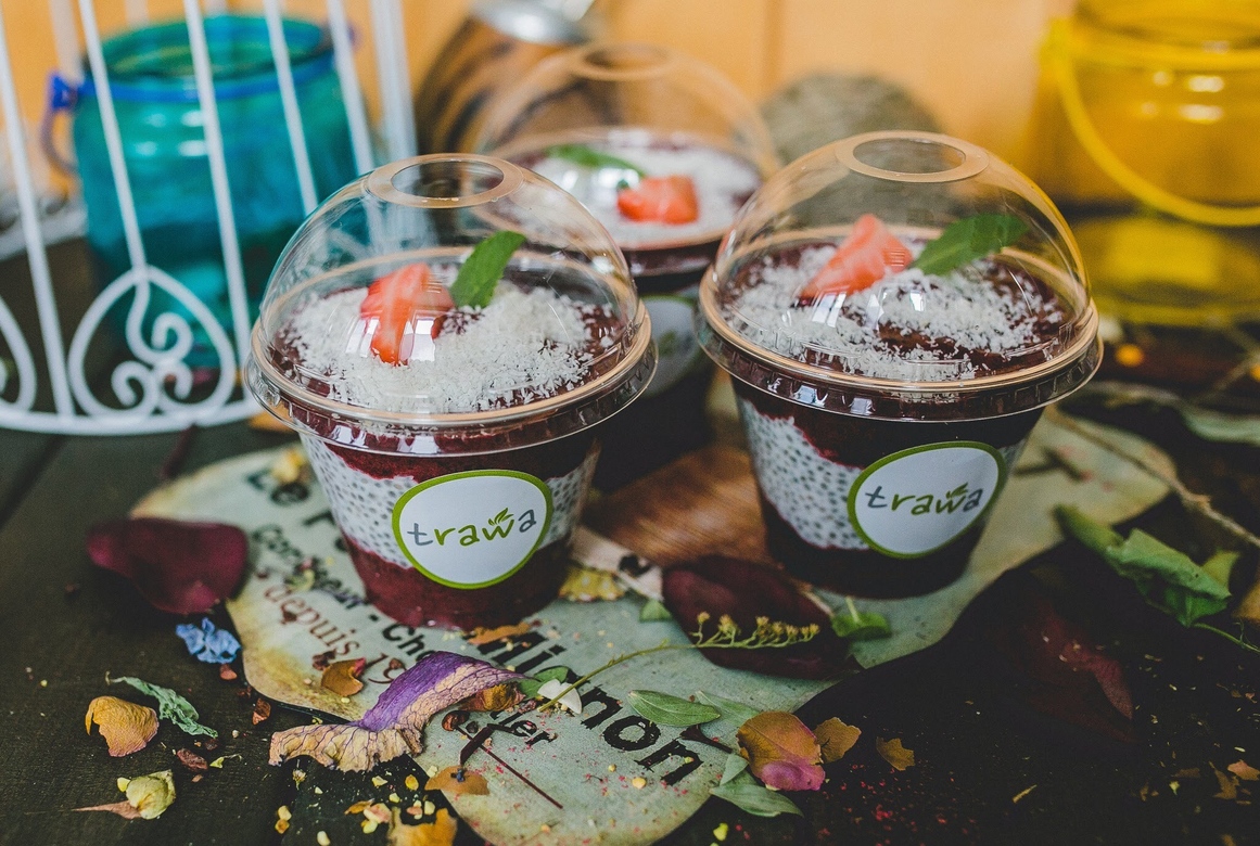 Чиа-пудинг «Черника»