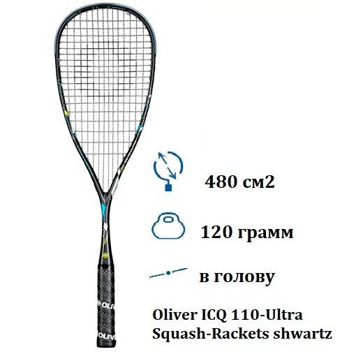 Oliver ICQ 110-Ultra Squash-Rackets shwartz