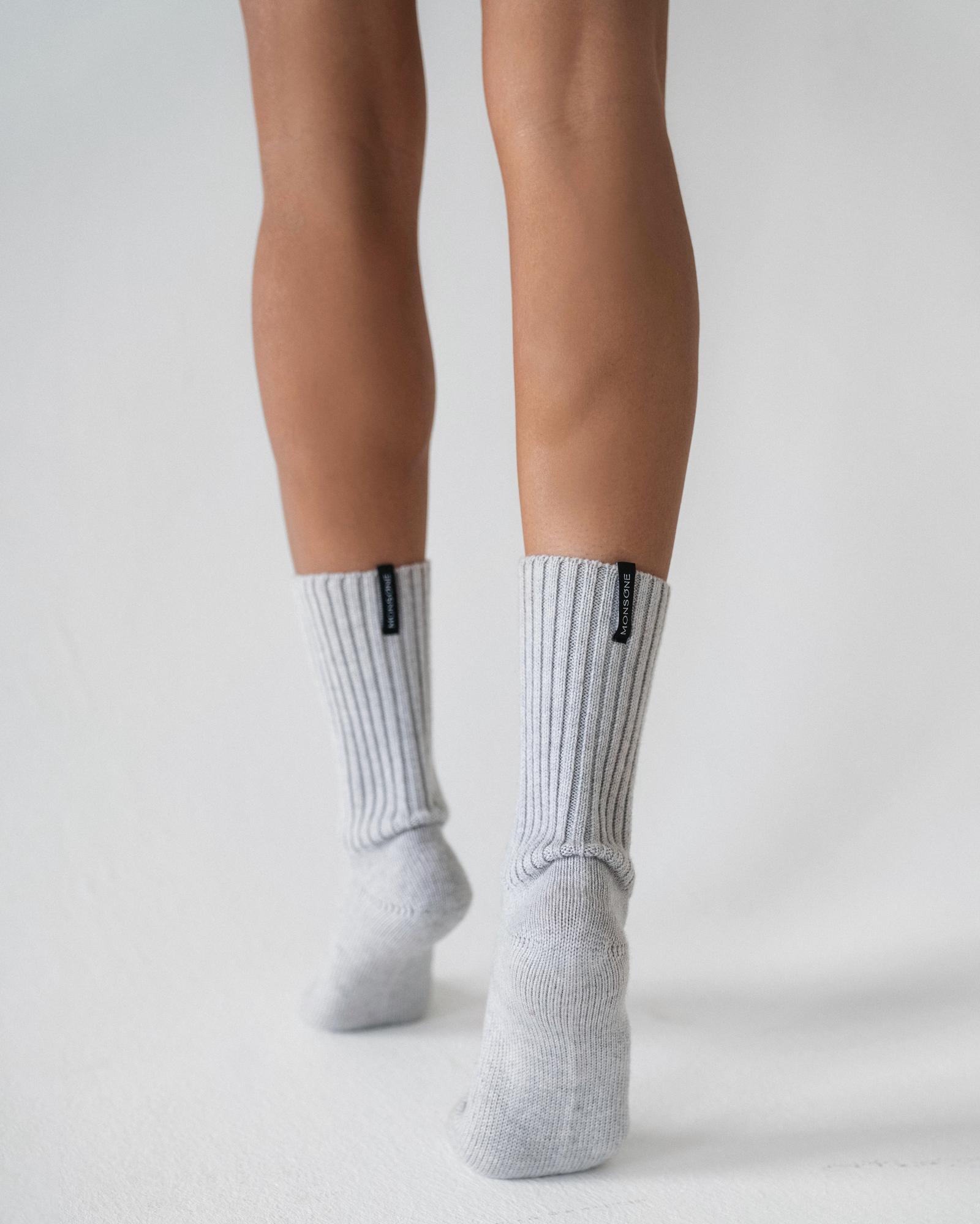 (НОСКИ) SOCKS LIGHT GRAY