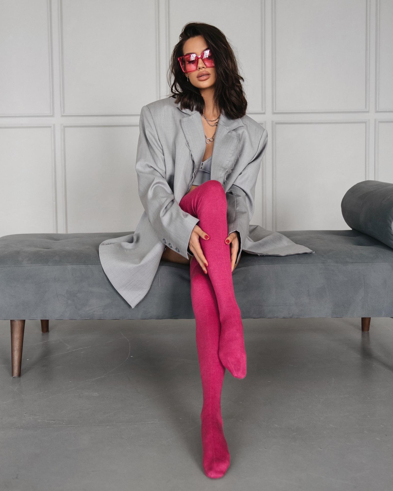 (ЧУЛКИ) STOCKINGS ROYAL FUCHSIA