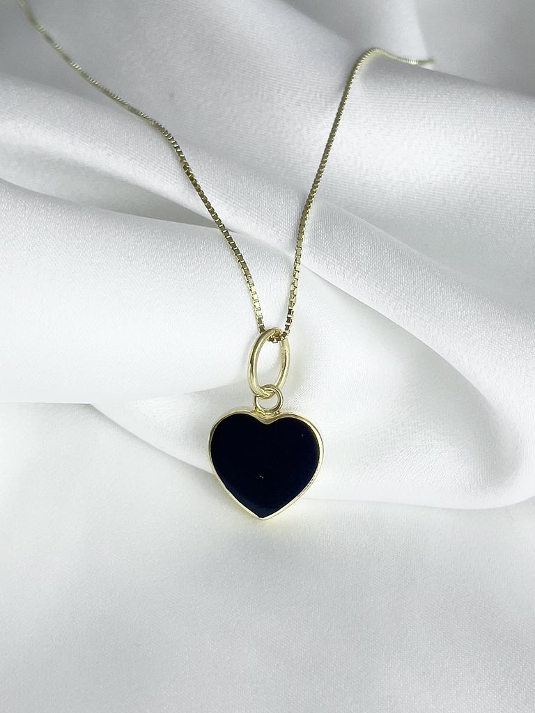 Pendant "Onyx heart"