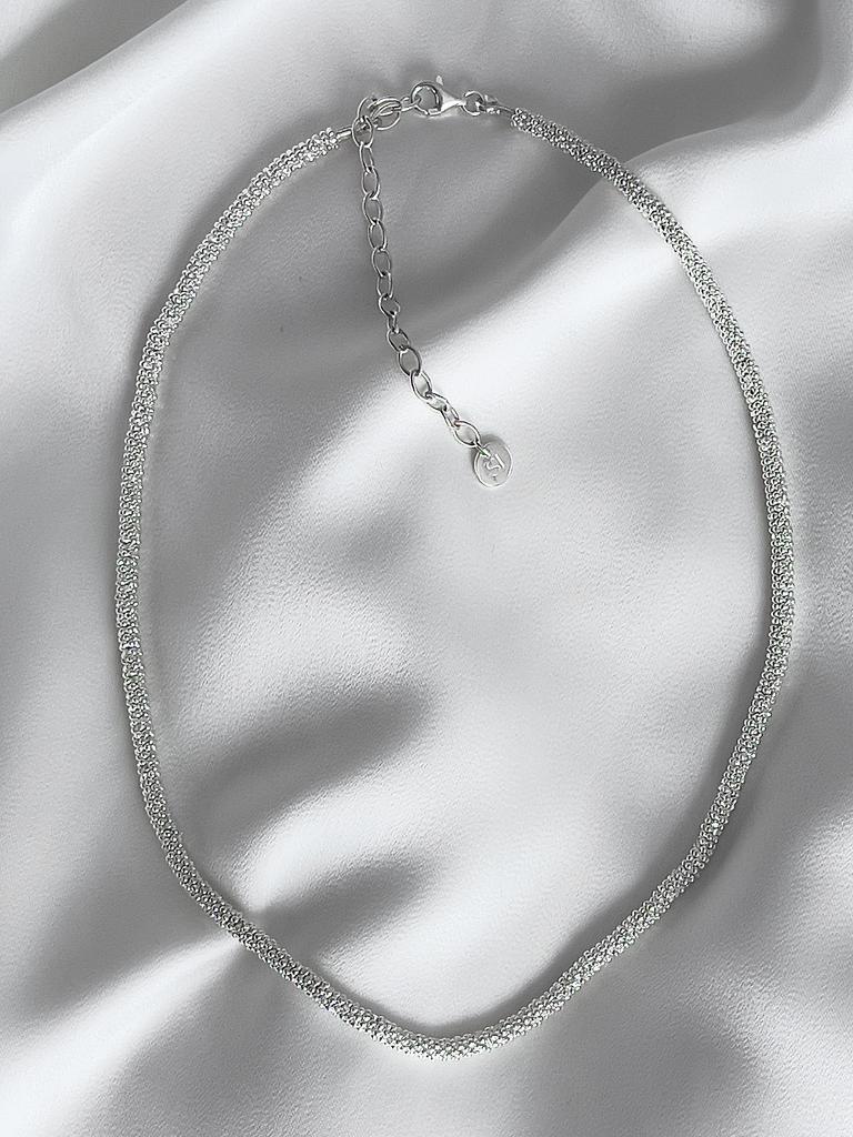 Necklace "Silver Mosaic"