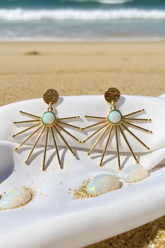 Sunrise Opal earrings