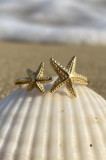 Starfish Lovers ring