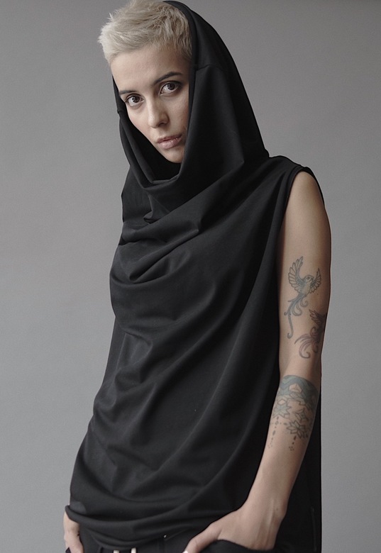 Кофта труба с коротким рукавом