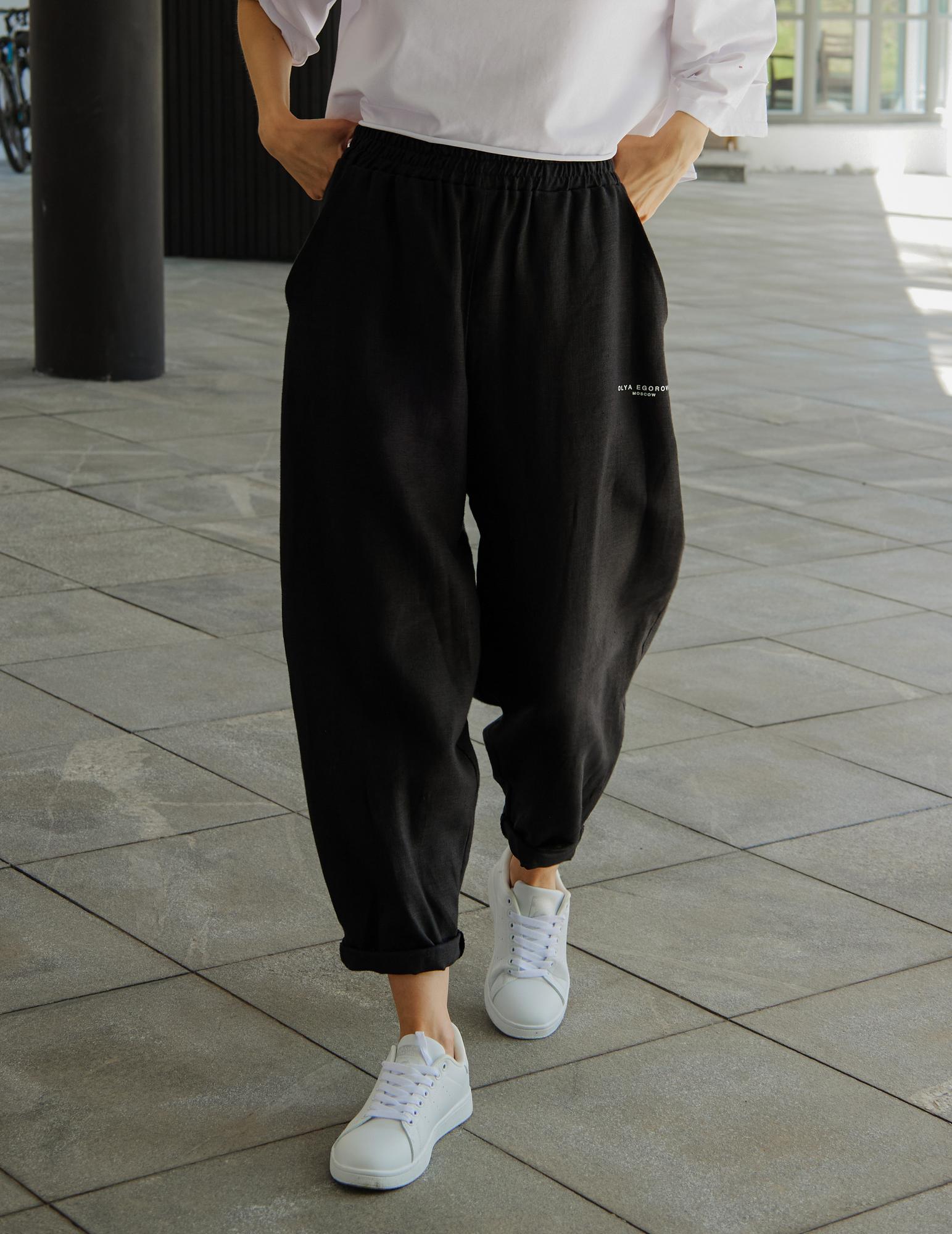 Льняные брюки Balloon