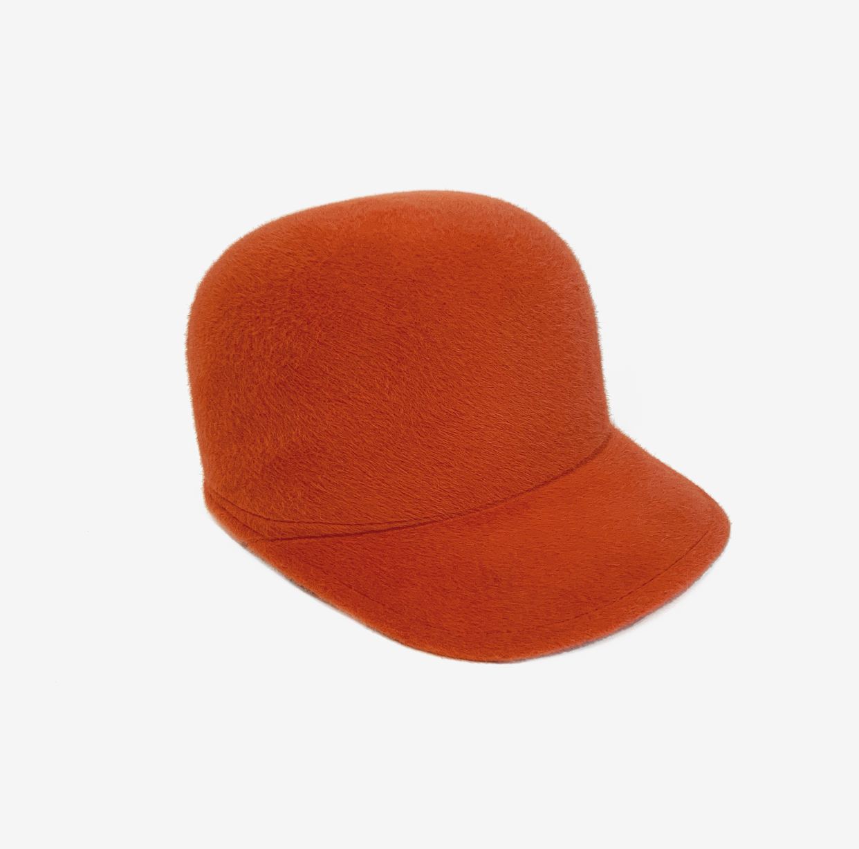 Бейсболка из чешского кроличьего пуха/оранжевый