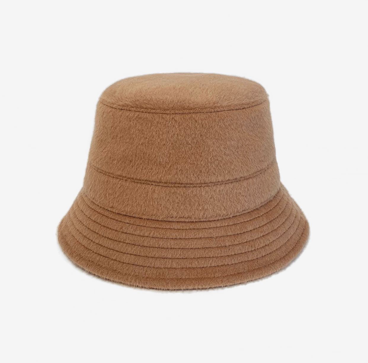 Панама из итальянской шерсти/кэмэл