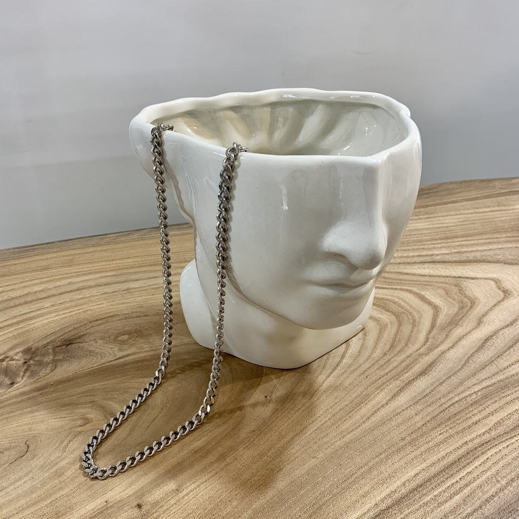 Цепочка съемная серебряного оттенка