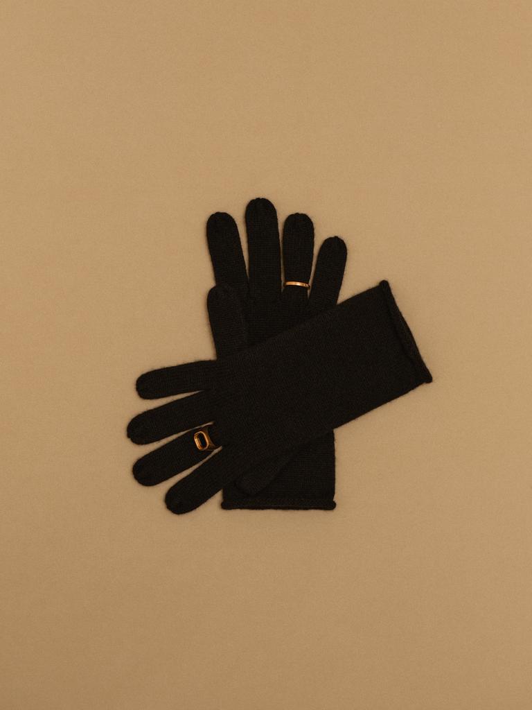 Перчатки из кашемира/черный
