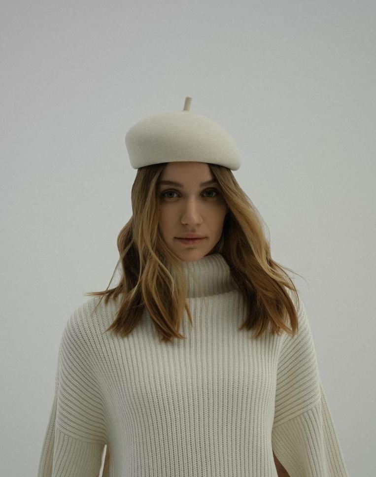 Берет из фетра «РИВ»-«RIVE»/пломбир