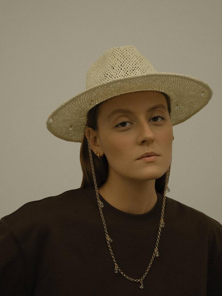 Шляпа федора из тойо «РАИН»-«RAIN»/сливочный