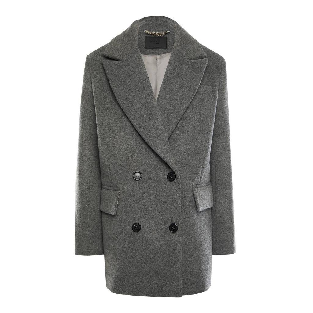 Укороченное пальто-жакет из итальянской шерсти