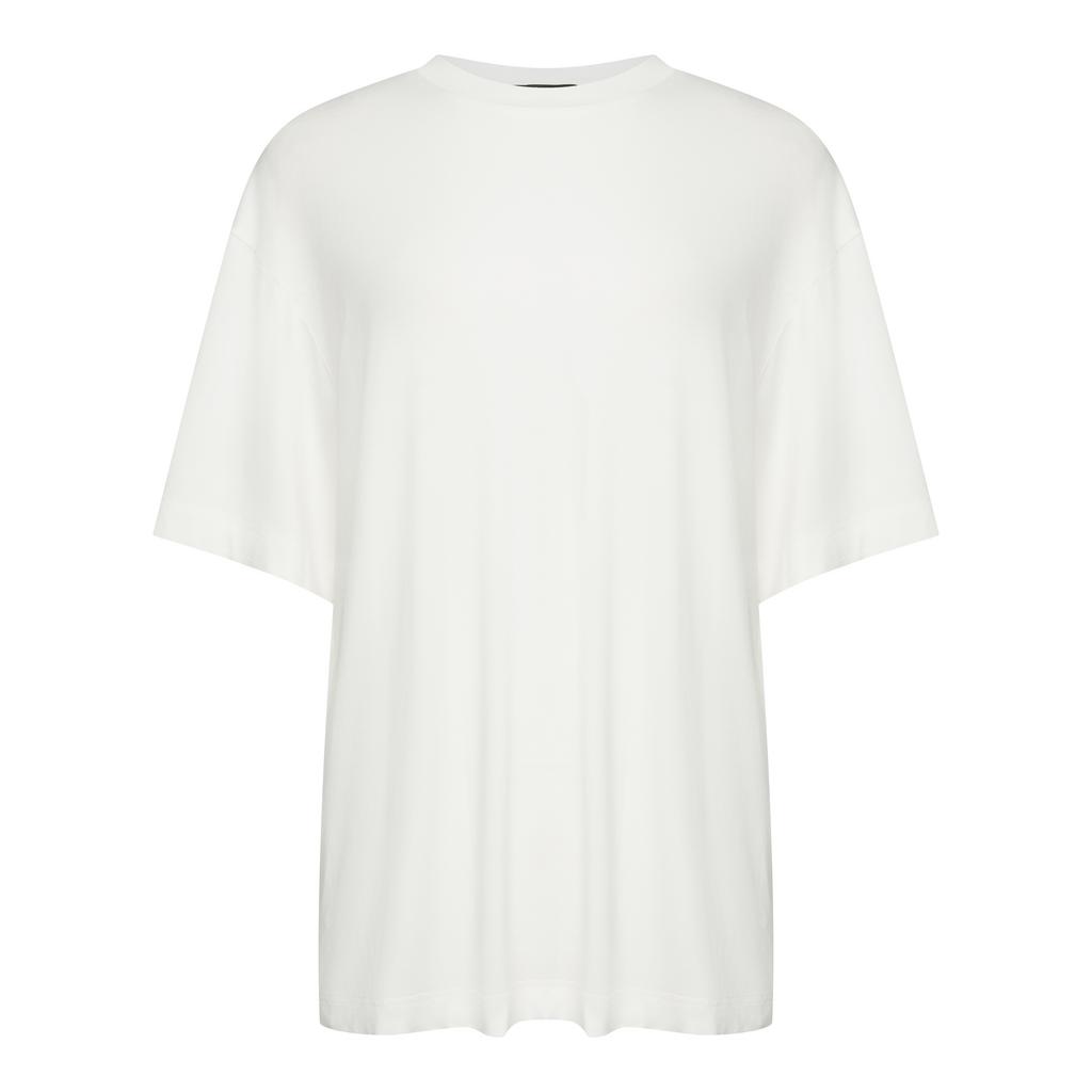 Футболка из нежной трикотажной вискозы/молочный