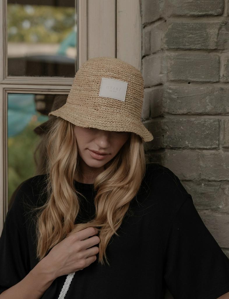 Панама из рафии «ЛОГО»-«LOGO»/белый