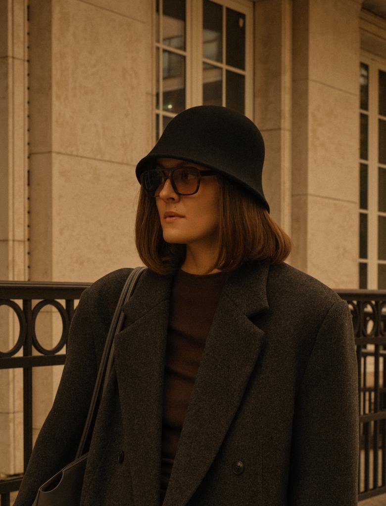 Шляпа из фетра «ФЕЛТИК»-«FELTIQUE»/чёрный