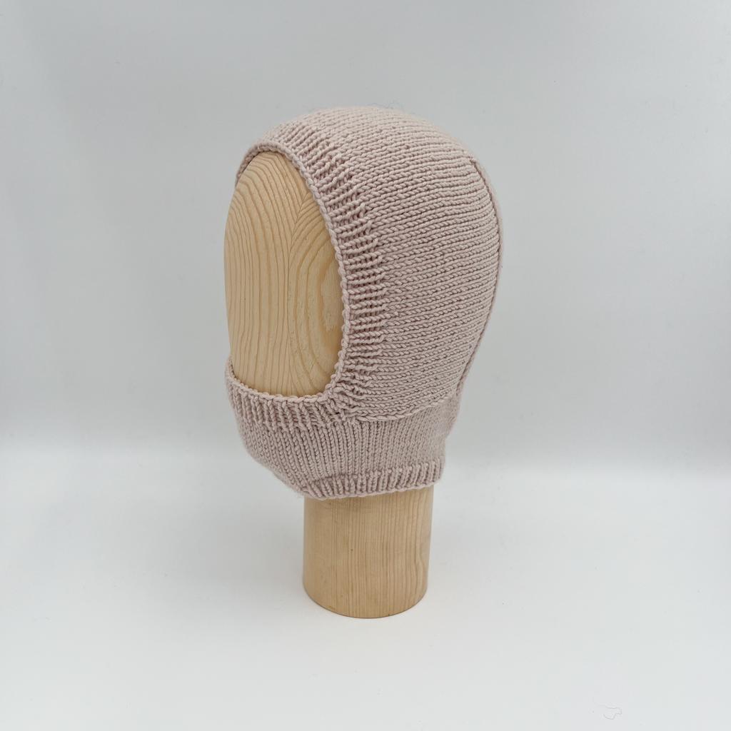 Балаклава из мериноса/пудра