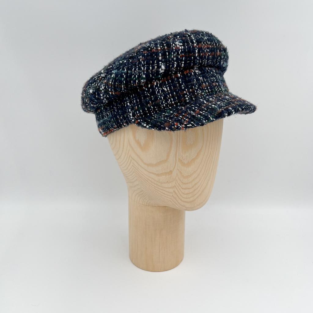 Картуз из твида/синий