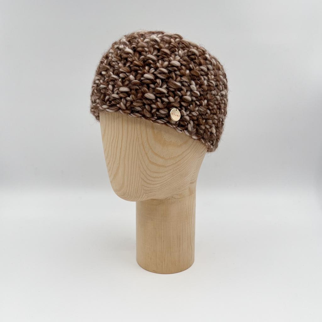 Повязка из перуанской шерсти/кофе со сливками