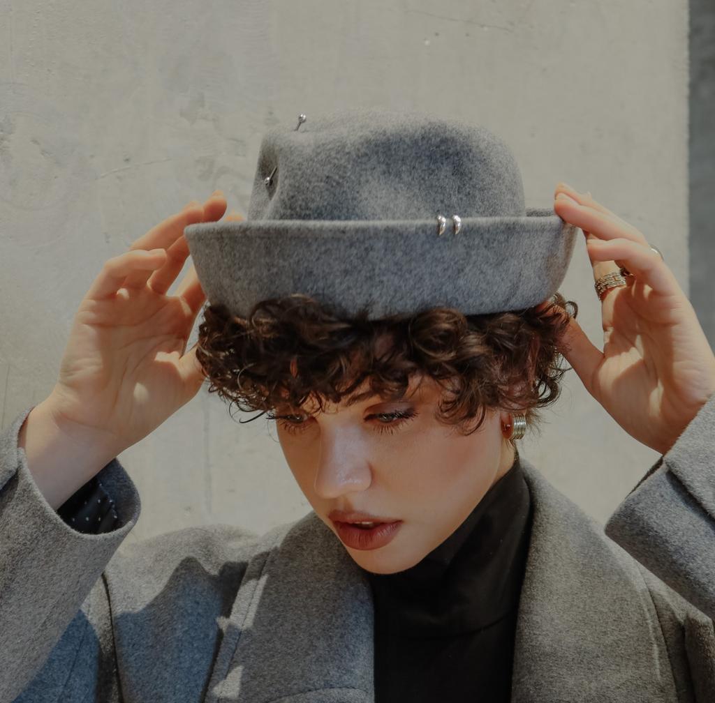 Шляпка 2 в 1 «АДРИАТИКА»-«ADRIATICA»/серый меланж