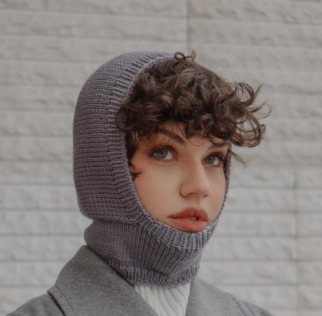 Балаклава из мериноса/графит