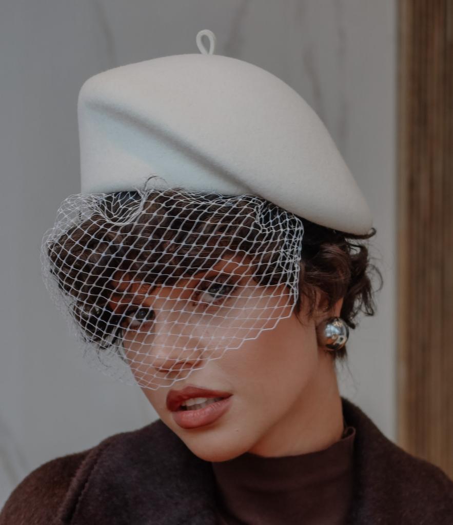 Берет «ДИОР»-«DIOR»/белый