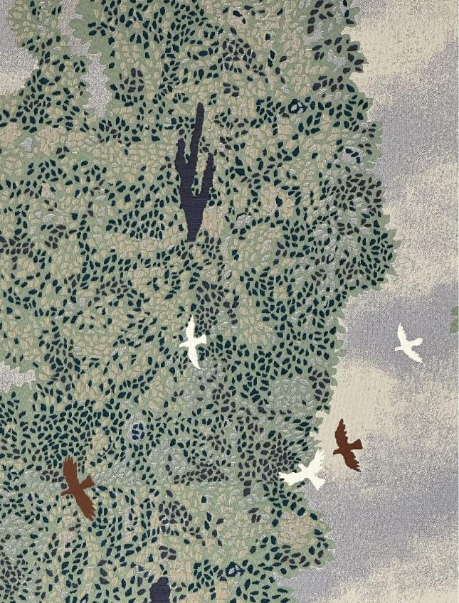 Гобелен Тополя и птицы