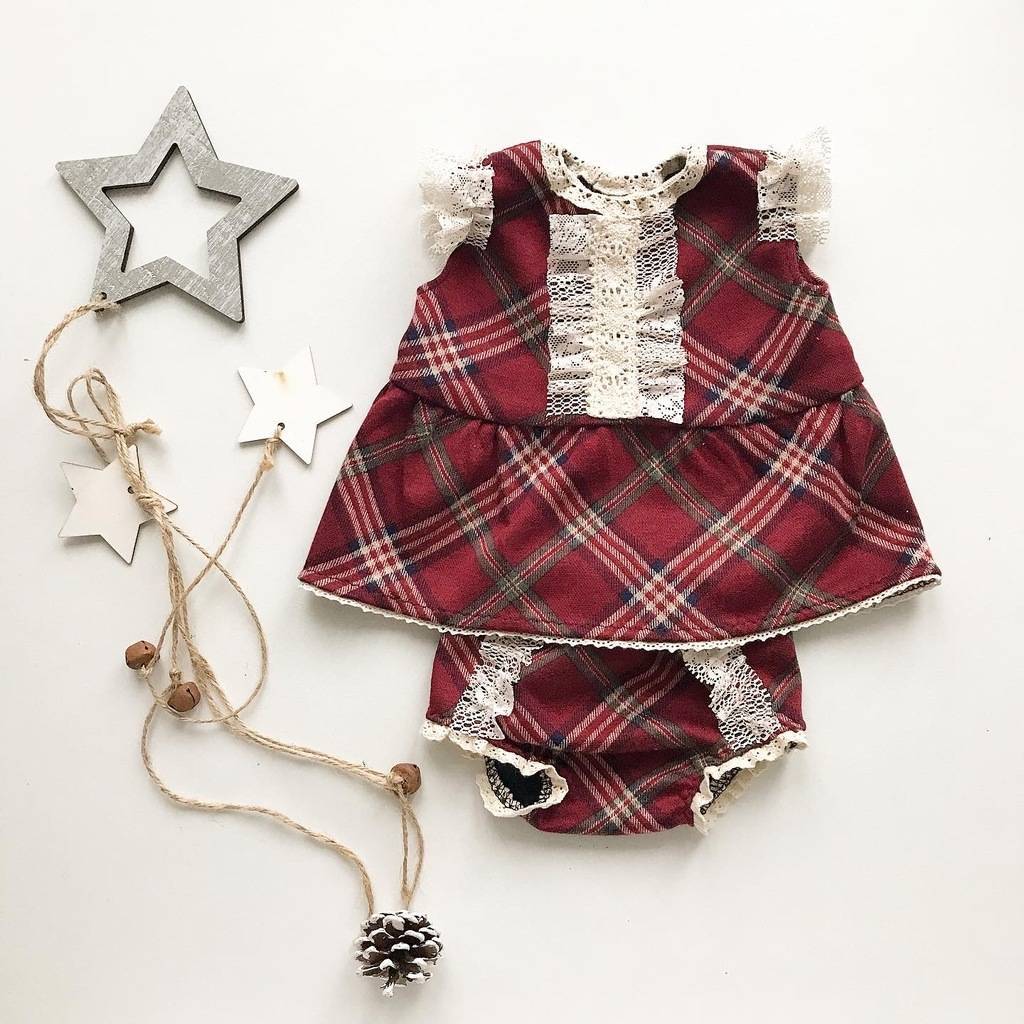 Комплект в клеточку / newborn / 9-12 month