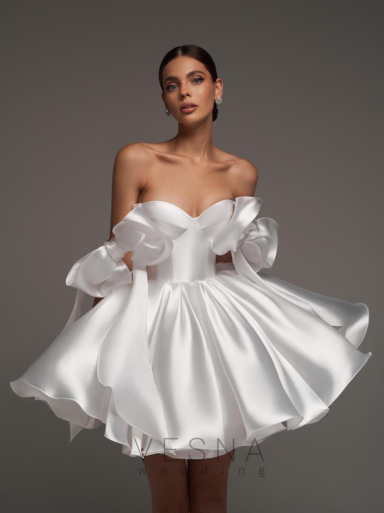 Свадебное платье Принцесс силк вайт