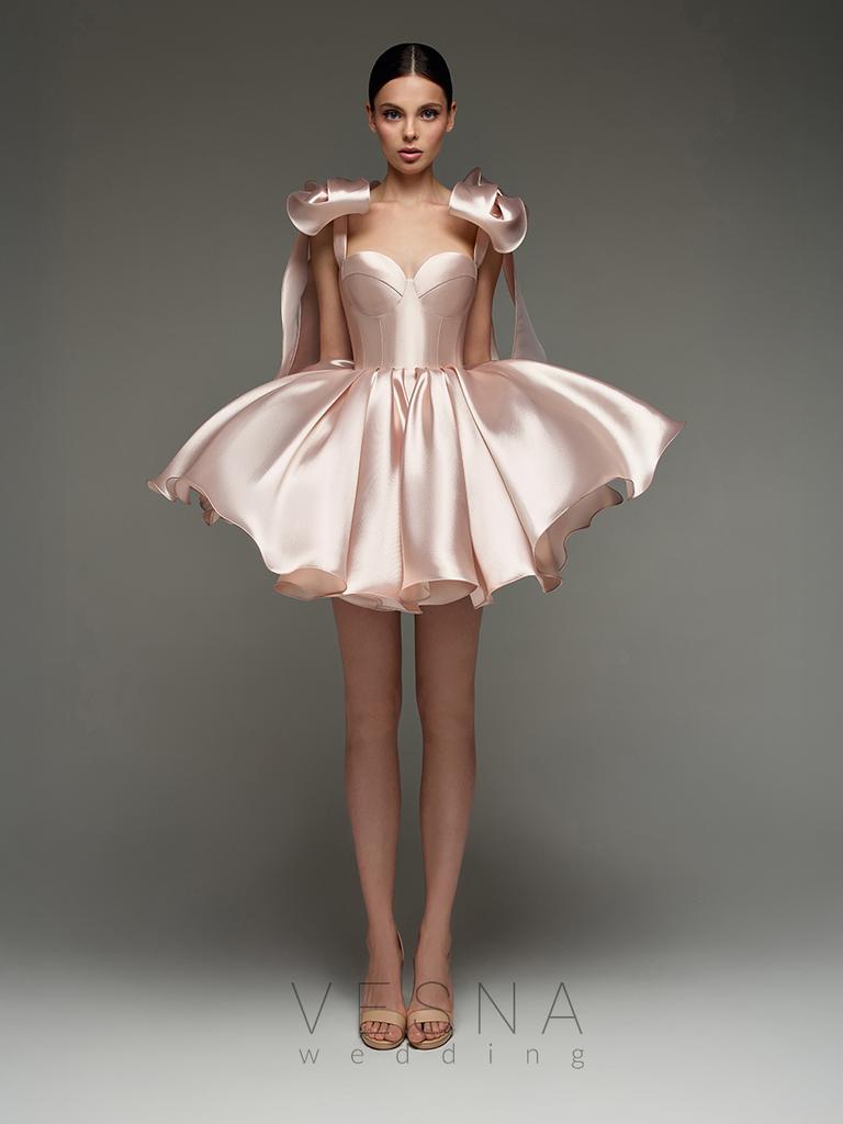 Evening dress Princess Silk Pink