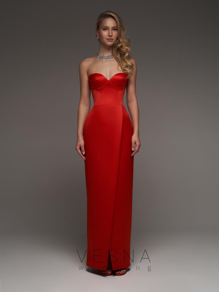 Evening dress Zhizel Rouge Light Red
