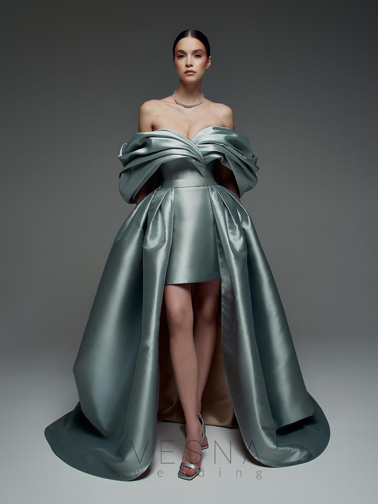 Evening dress Zendaya Mint+tail