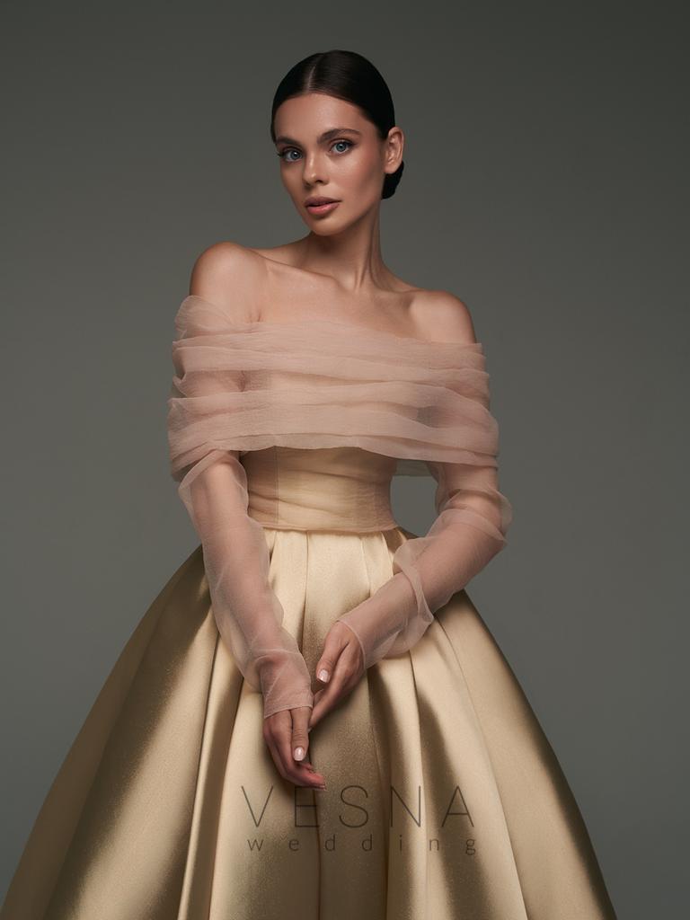 Вечернее платье Грейс Вуаль Нюд