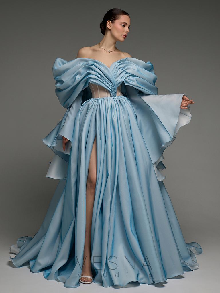 Evening dress Rosalia sky