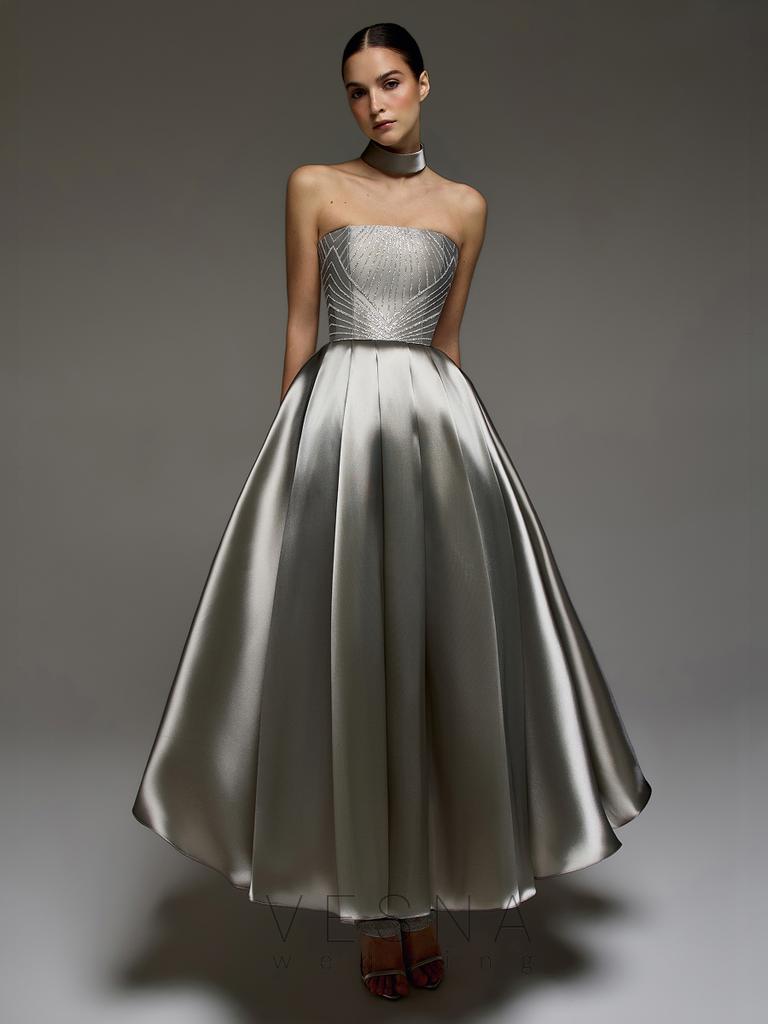 Evening dress Missouri Midi Dark Gray