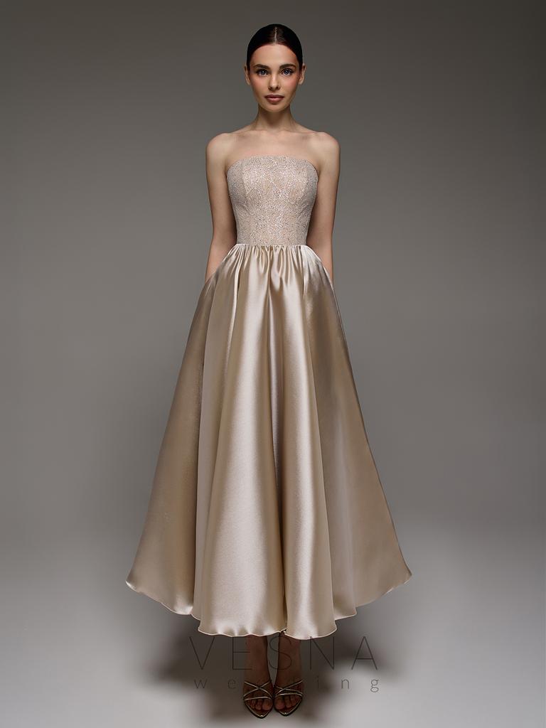 Evening dress Maurice Mocha
