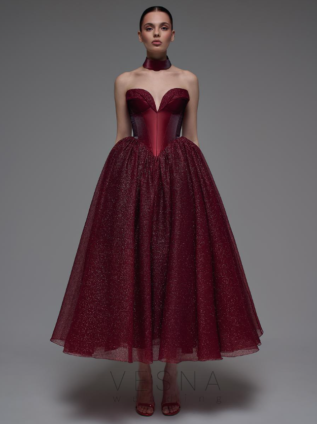 Evening dress Anabel Burgundy