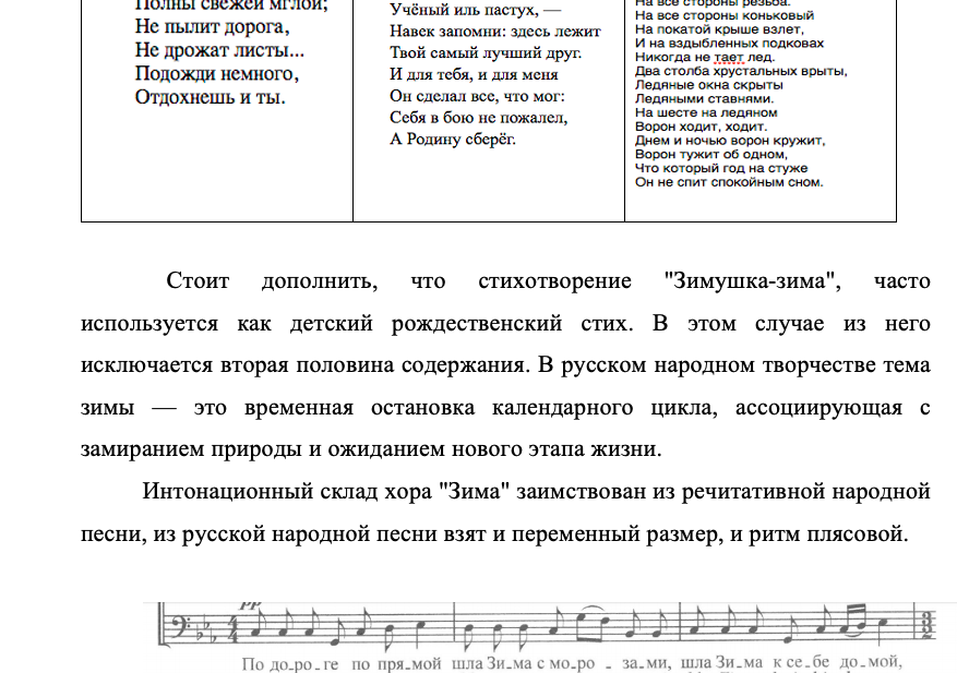 Шнитке Зима