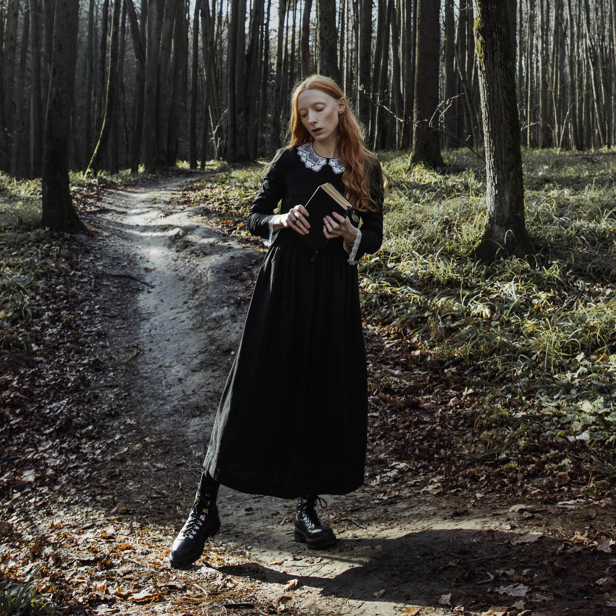 Платье Брейз льняное черное