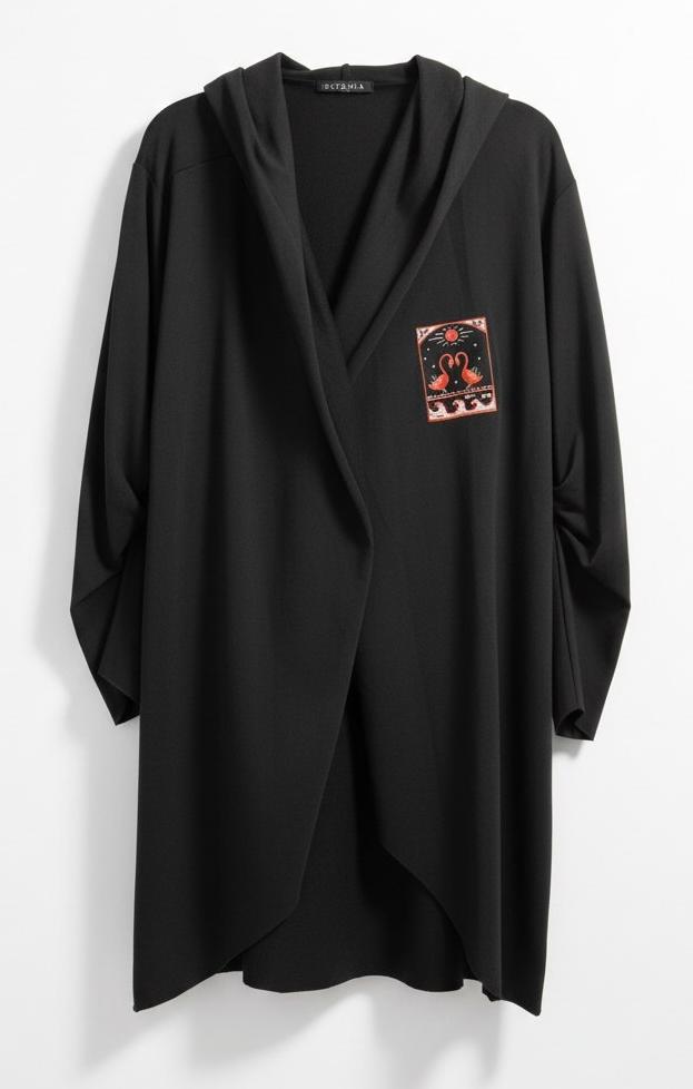 Мантия-кардиган из футера Мезенские утки