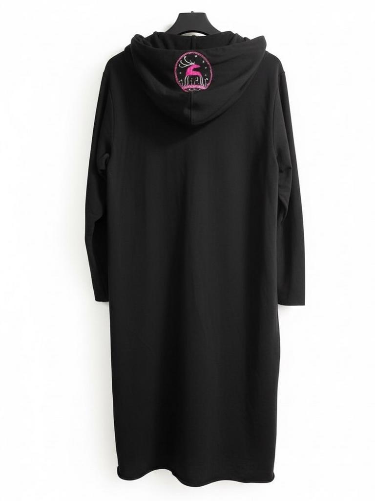 Мантия-кардиган из футера Мезенский Олень Розовый